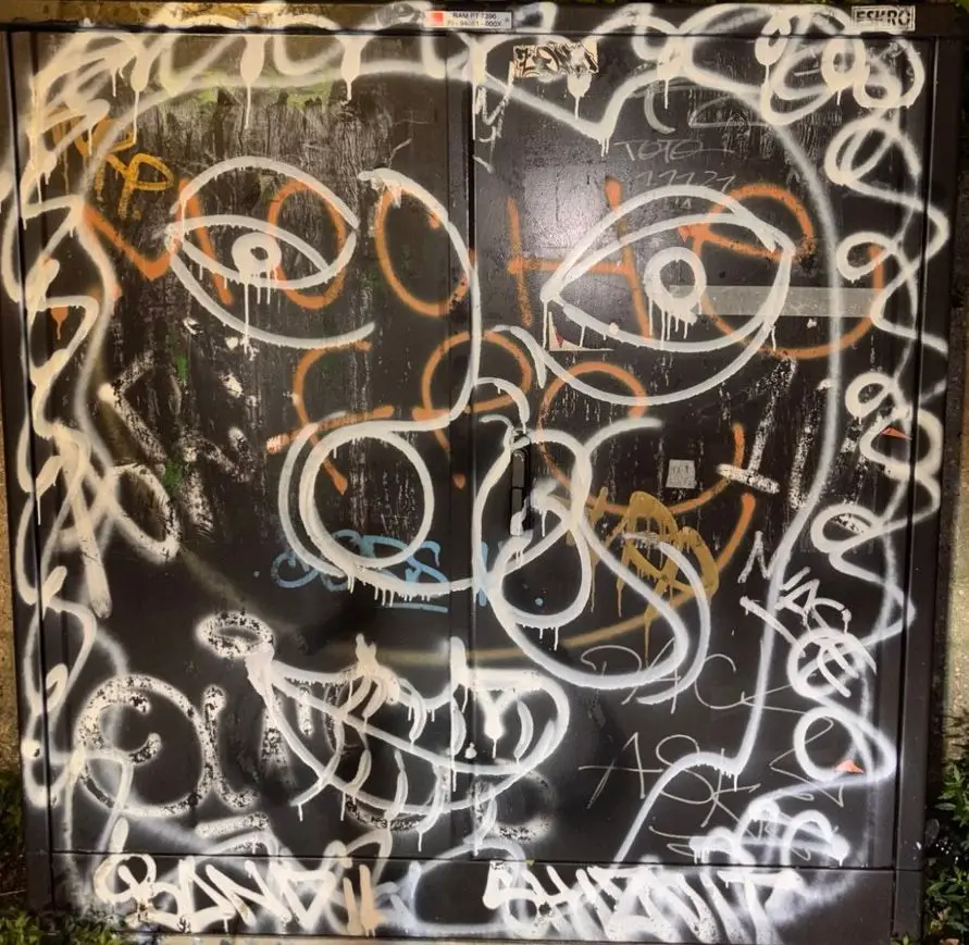 Figure 3, Spray paint, Variable dimensions, 2026 by Paul Tymoshenko